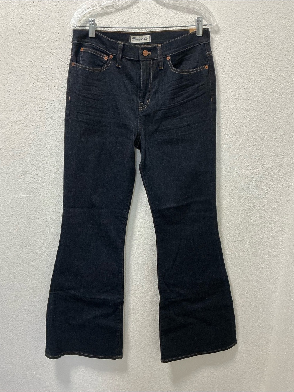 Madewell Flea Market Flare Jeans size 30 Dark Wash blue denim E0394 NWT